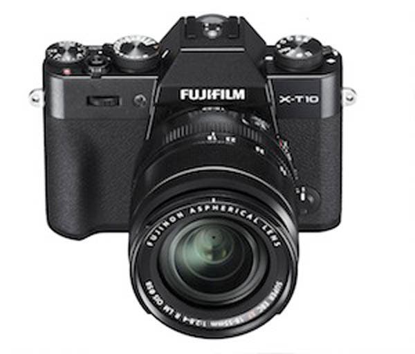 Fujifilm X-T10 Mirrorless with 18-55mm OIS Lens, Black 16471005